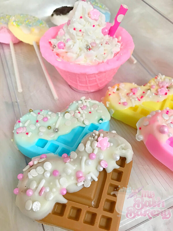 Waffle Heart Bath Bombs - Image 3