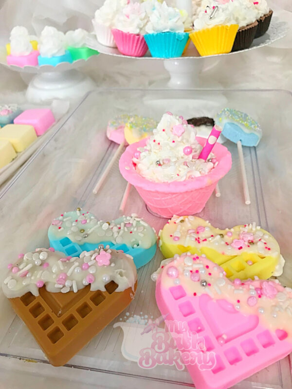 Waffle Heart Bath Bombs - Image 4